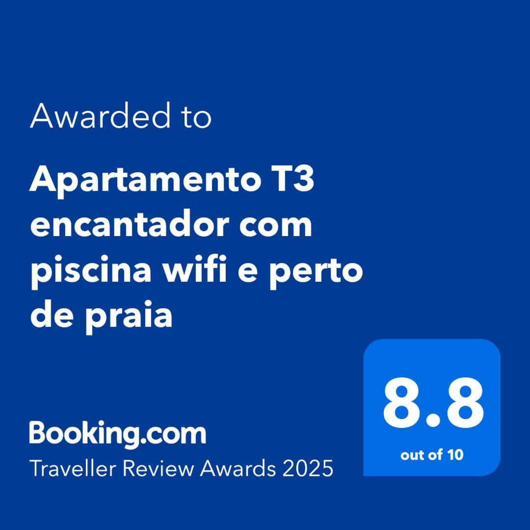 Apartamento T3 Encantador Com Piscina Wifi E Perto De Praia 圣玛丽亚 外观 照片